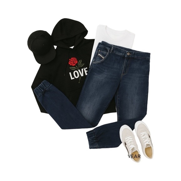 Diesel JOYZE Men's Stretch Tapered Jeans W32 L32 | Button Fly Jogger Denim Pants - Picture 4 of 15